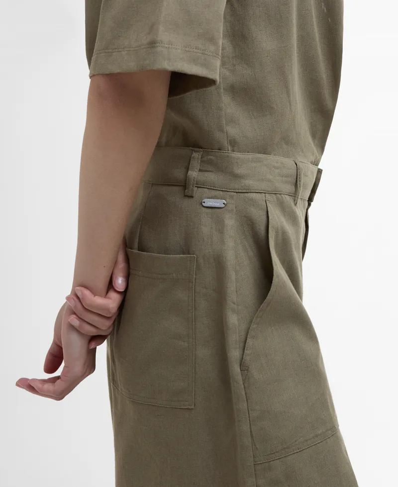 Barbour Cary Shorts in Dusky Green-4