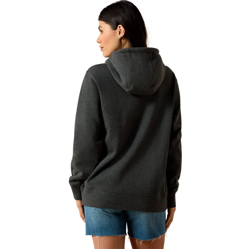 Ariat Logo 2.0 Hoodie in Charcoal Heather-2