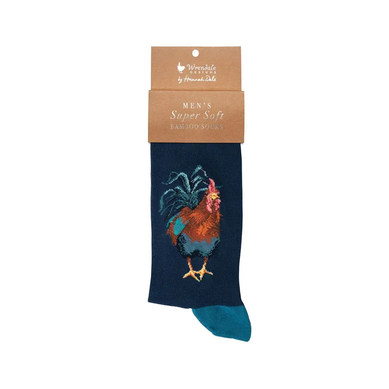 Wrendale 'Colours of the Rainbow' Cockerel Men's Socks