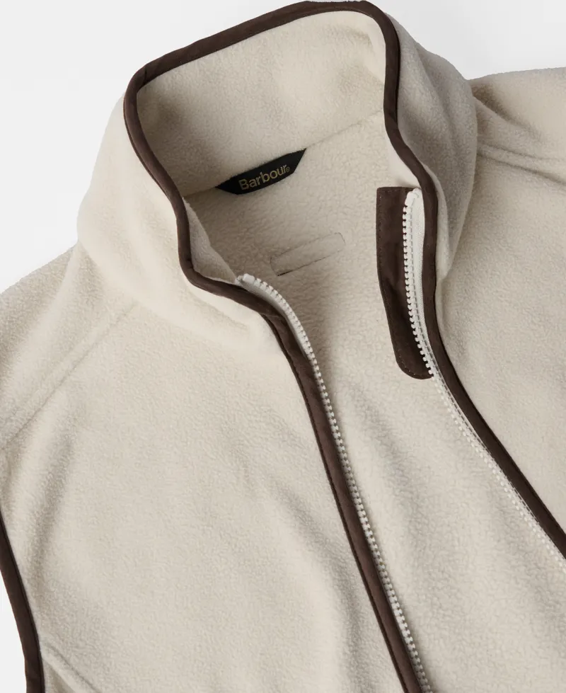 Barbour Colton Fleece Gilet in Pearl-6