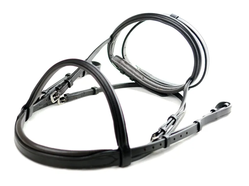 Dever Ascot Comfort Flash Bridle-3