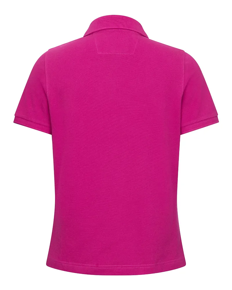 Hoggs of Fife Cora Pique Polo in Berry-2