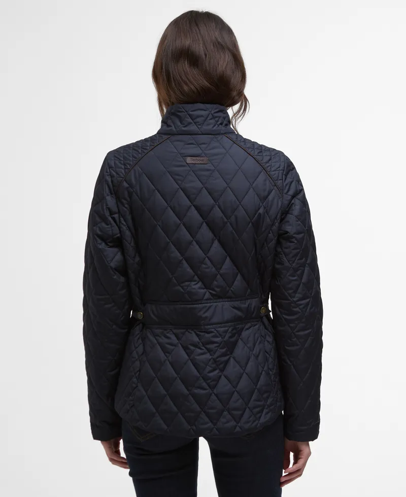 Barbour Crawford Cavalry Quilt in Dark Navy-2
