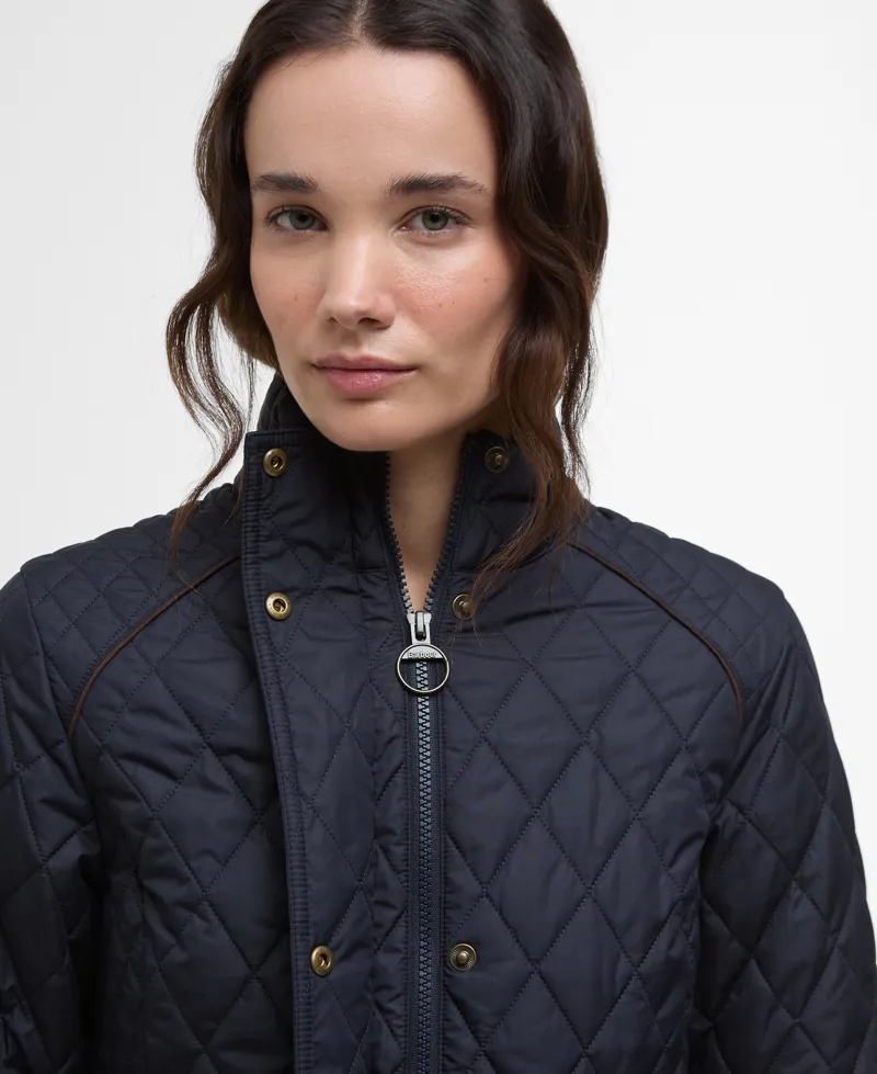 Barbour Crawford Cavalry Quilt in Dark Navy-3