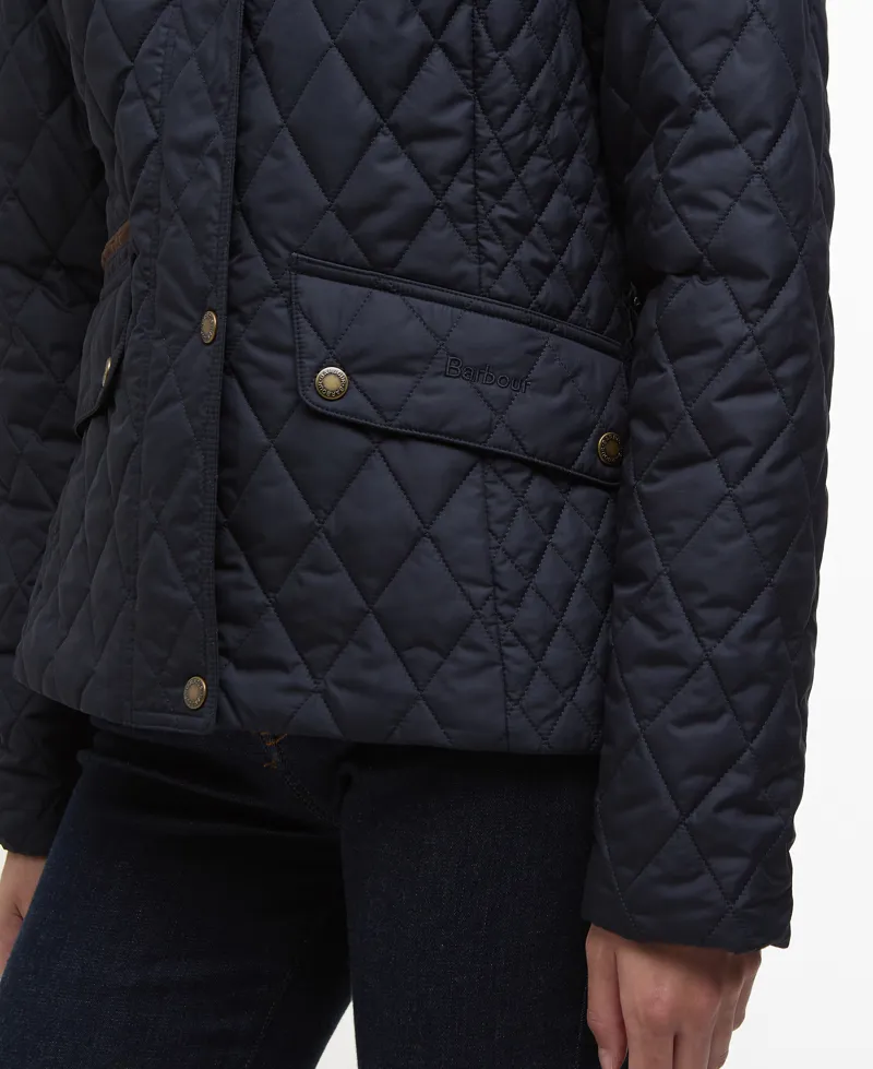 Barbour Crawford Cavalry Quilt in Dark Navy-4
