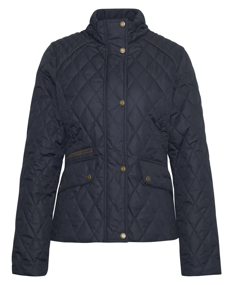 Barbour Crawford Cavalry Quilt in Dark Navy
