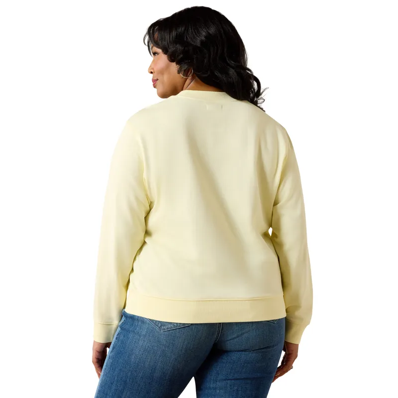 Ariat Essential Crew Sweatshirt in Pear Sorbet-3