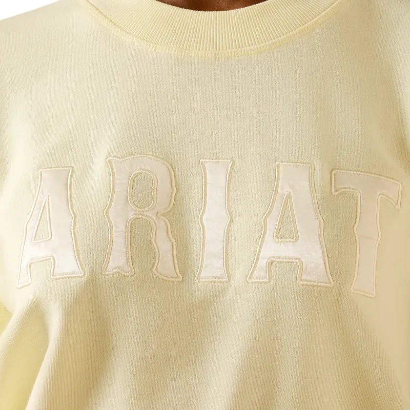 Ariat Essential Crew Sweatshirt in Pear Sorbet-4