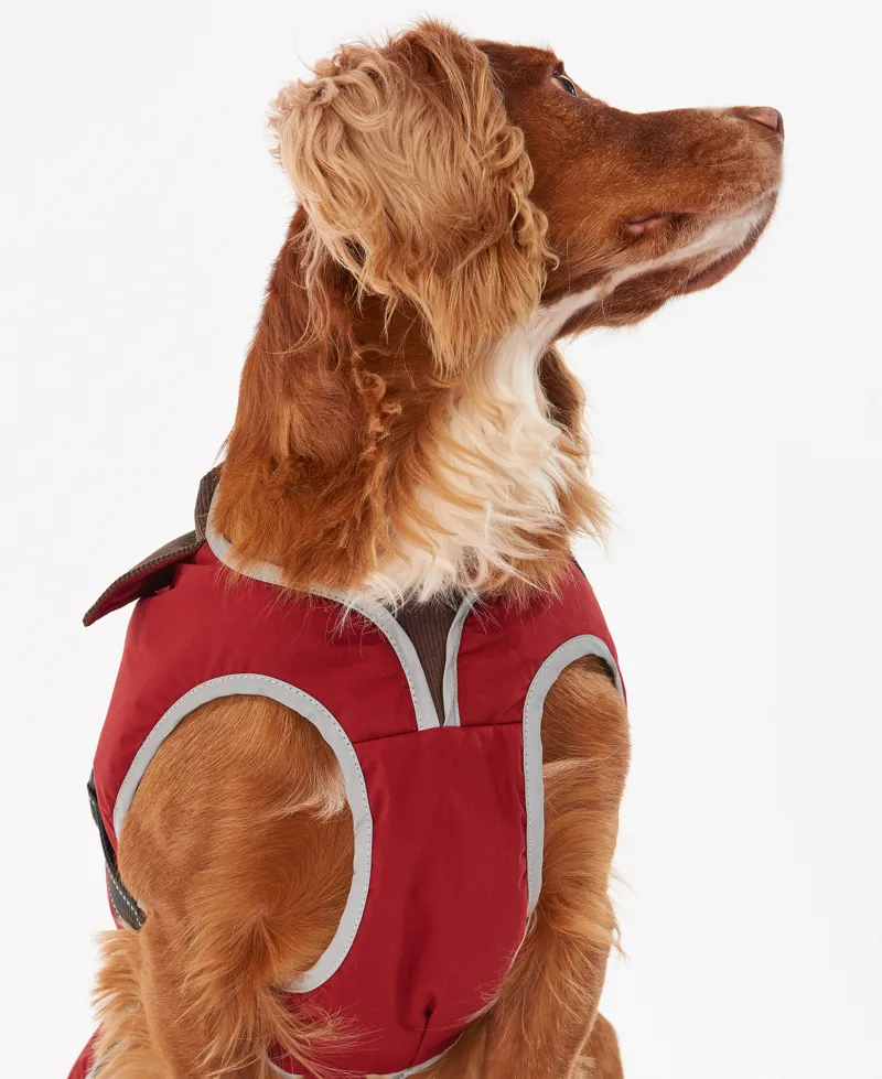 Barbour Monmouth Waterproof Dog Coat in Red-7