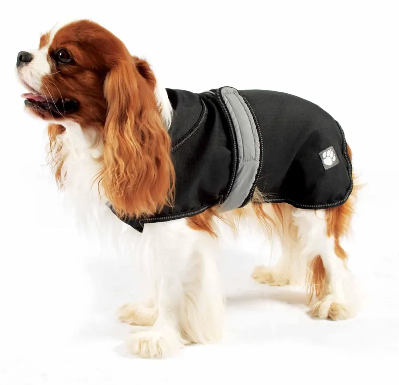 Danish Designs 30cm/12in. Ultimate 2 In 1 Dog Coat in Black-1