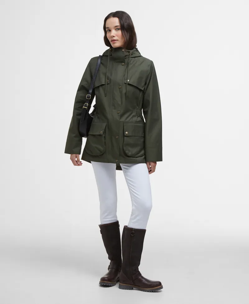 Barbour Dallas Jacket in Olive-2