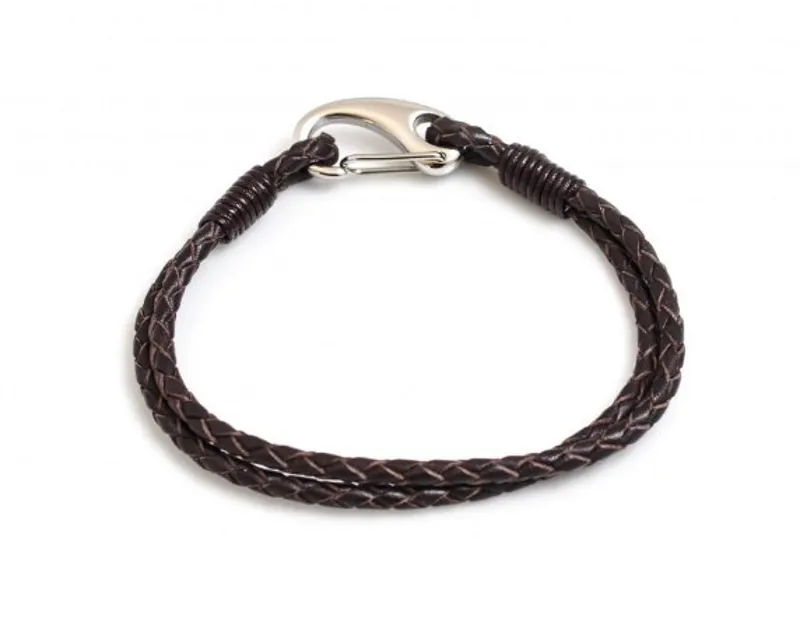 Hiho Plaited Leather Bracelet