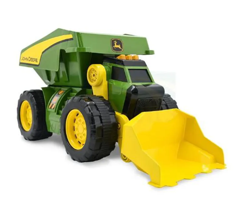 John Deere 2 in 1 Dig a Rig Motorised Dump Truck and Front Loader
