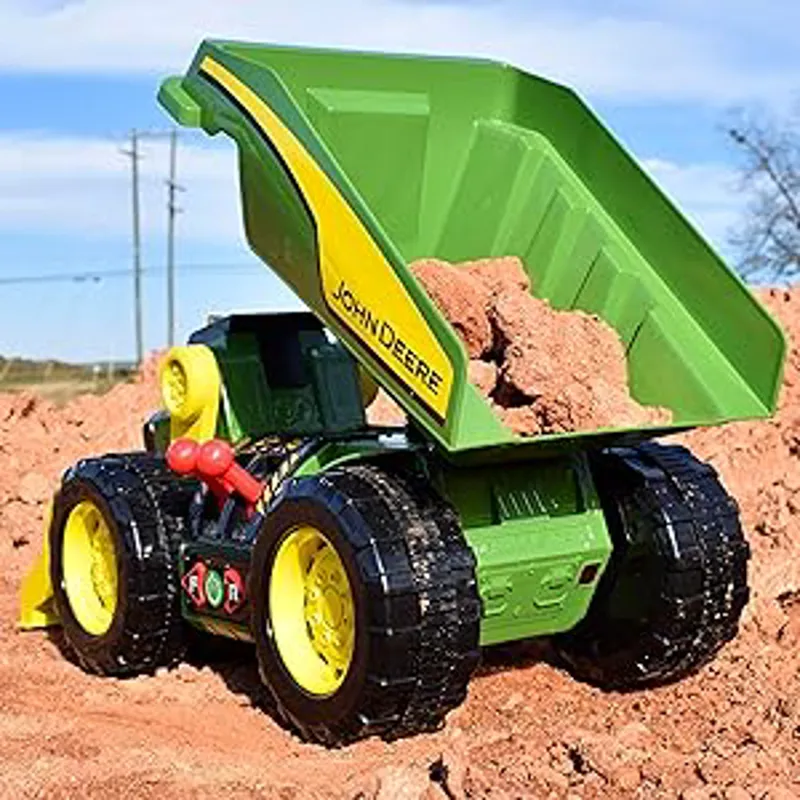 John Deere 2 in 1 Dig a Rig Motorised Dump Truck and Front Loader-7