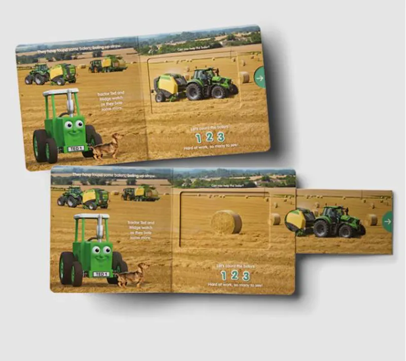 Tractor Ted Down on the Farm Push-Pull-Slide Book-2