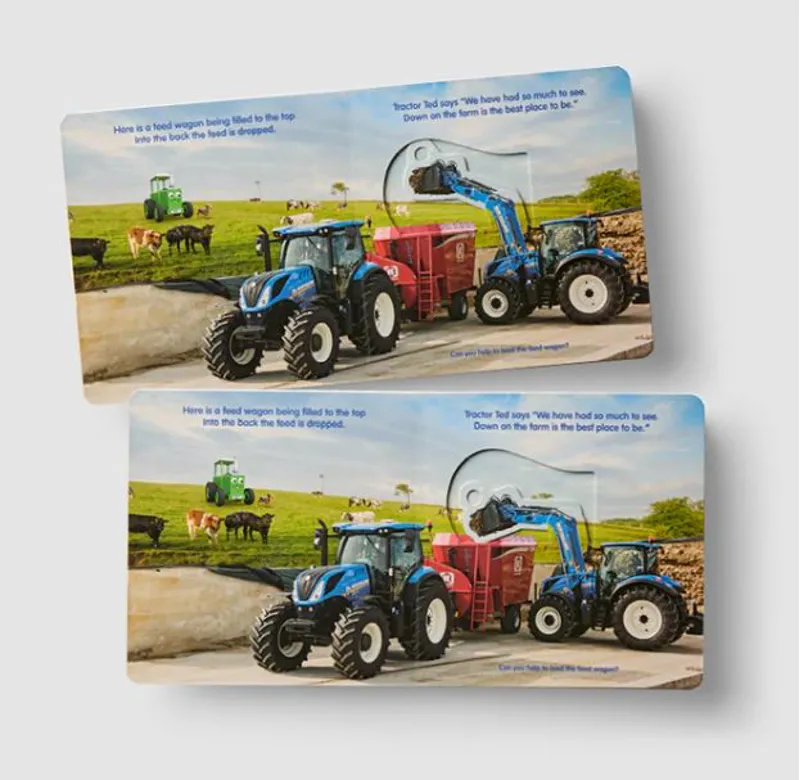 Tractor Ted Down on the Farm Push-Pull-Slide Book-3