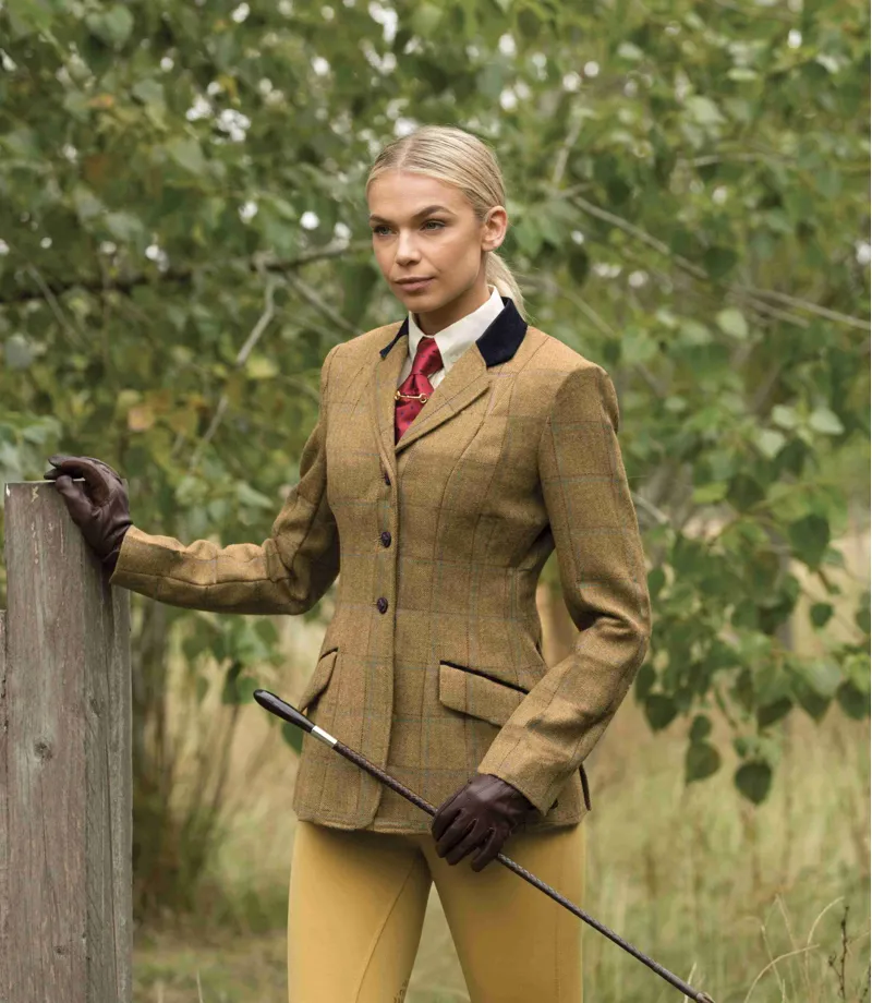 Equetech Studham Deluxe Tweed Jacket in Biscuit-2