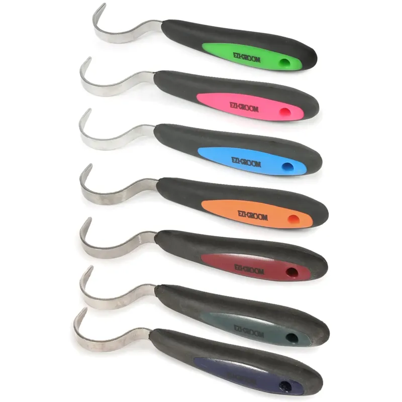 Shires One Size Ezi-Groom Grip Hoof Pick In Blue