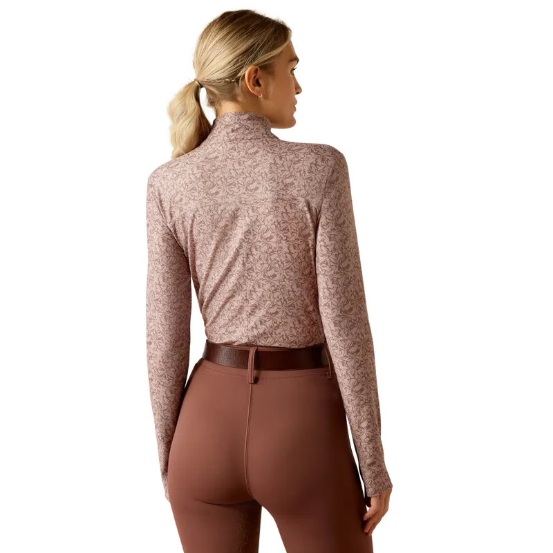 Ariat Lowell 3.0 1/4 Zip Baselayer in Abstract Floral-2