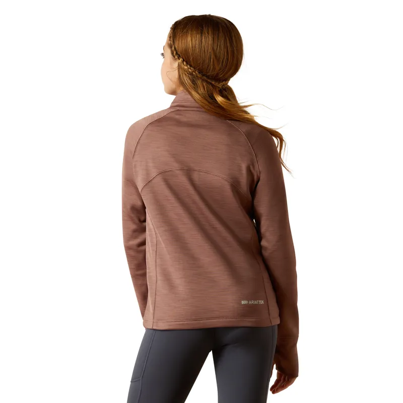 AriatTEK Youth Team 1/2 Zip Sweatshirt in Twilight Mauve-1