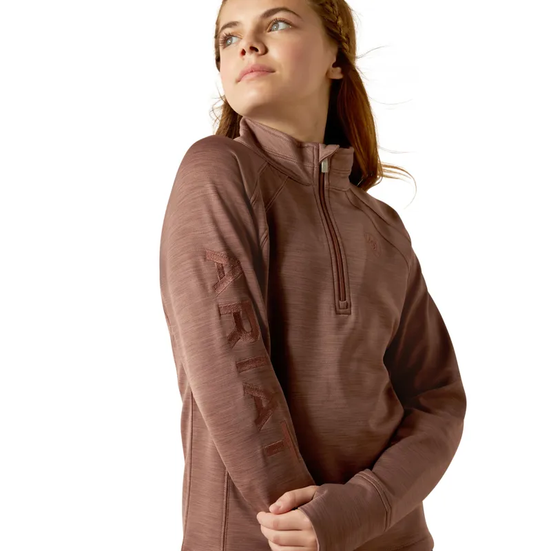 AriatTEK Youth Team 1/2 Zip Sweatshirt in Twilight Mauve-3