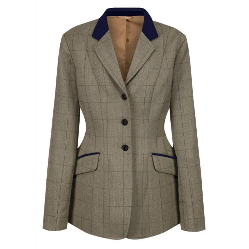 Equetech Foxbury Deluxe Tweed Riding Jacket in Brown
