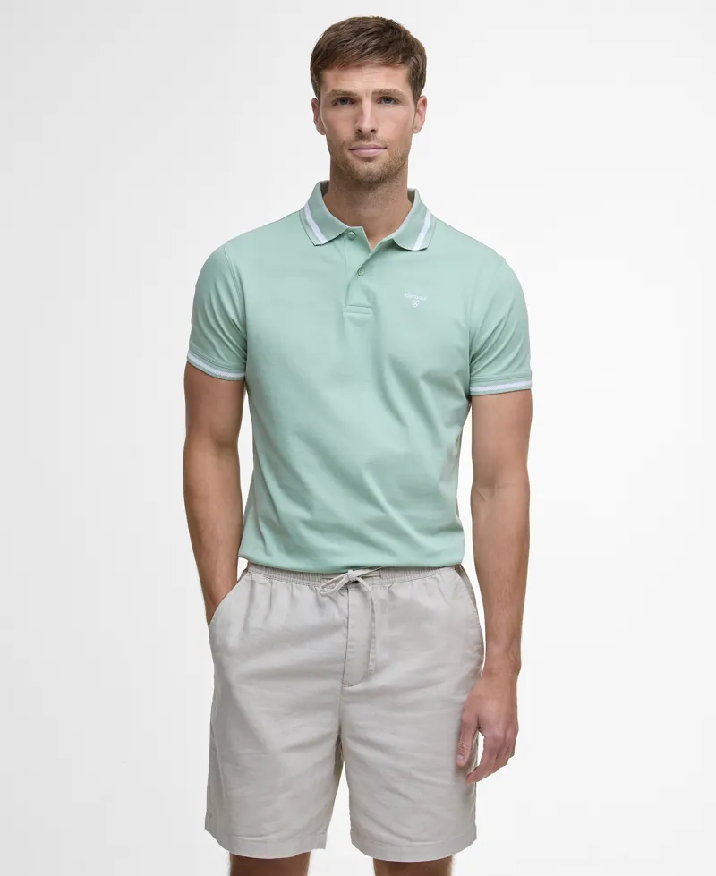 Barbour Ferrybridge Polo in Pale Apple-1