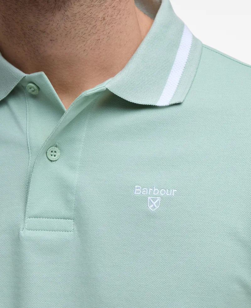 Barbour Ferrybridge Polo in Pale Apple-3