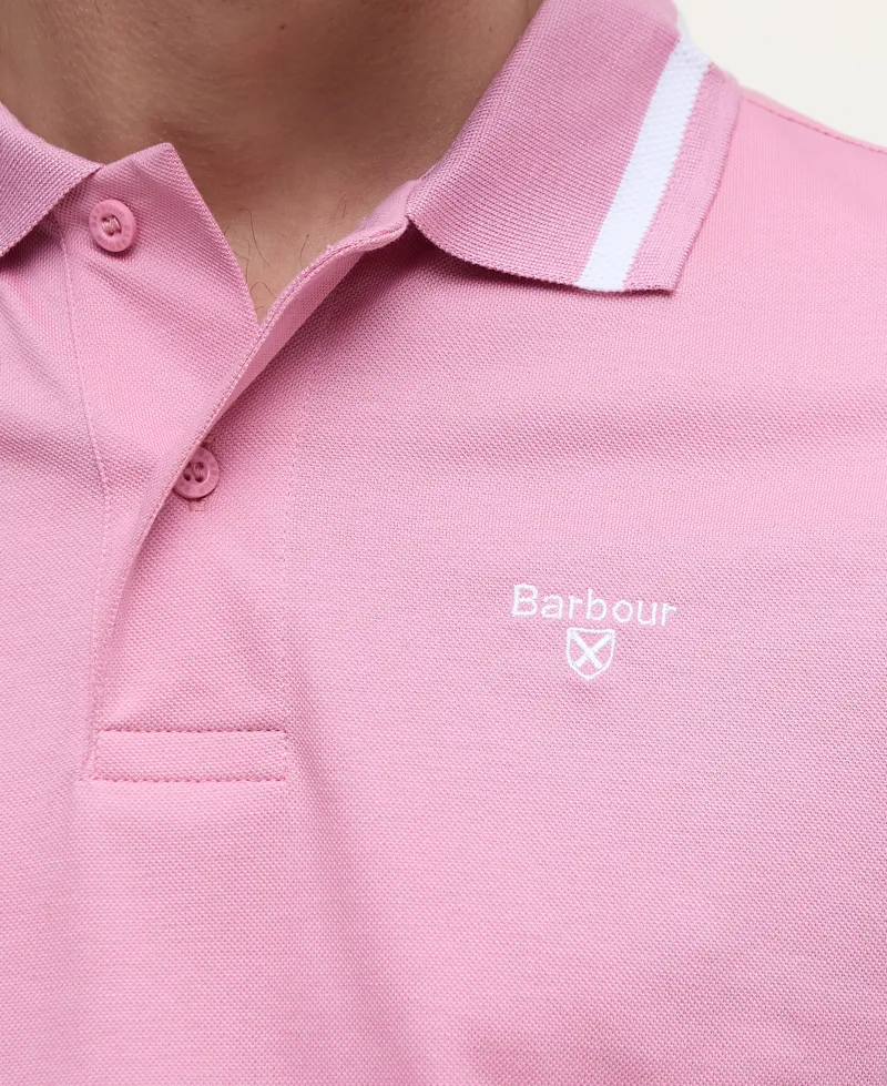 Barbour Ferrybridge Polo in True Pink-4