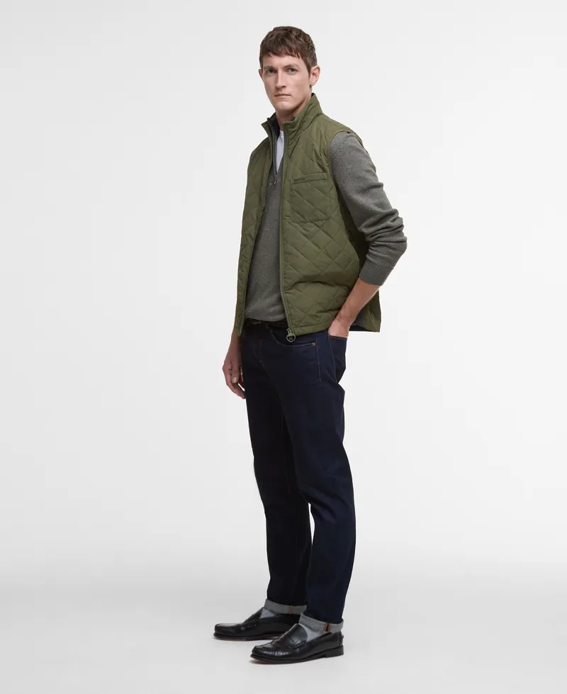 Barbour Filey Ultralight Gilet in Fern-1