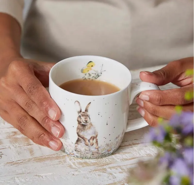 Wrendale 'Fresh As A Daisy' Rabbit Mug-1