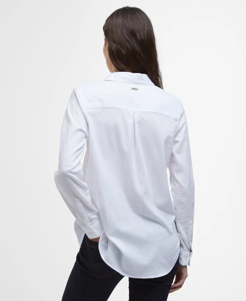 Barbour Glades Shirt in White/Gardenia-2