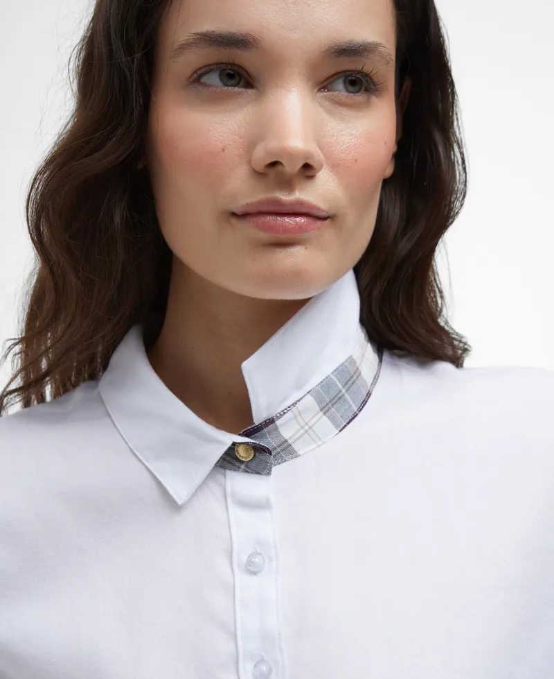Barbour Glades Shirt in White/Gardenia-3