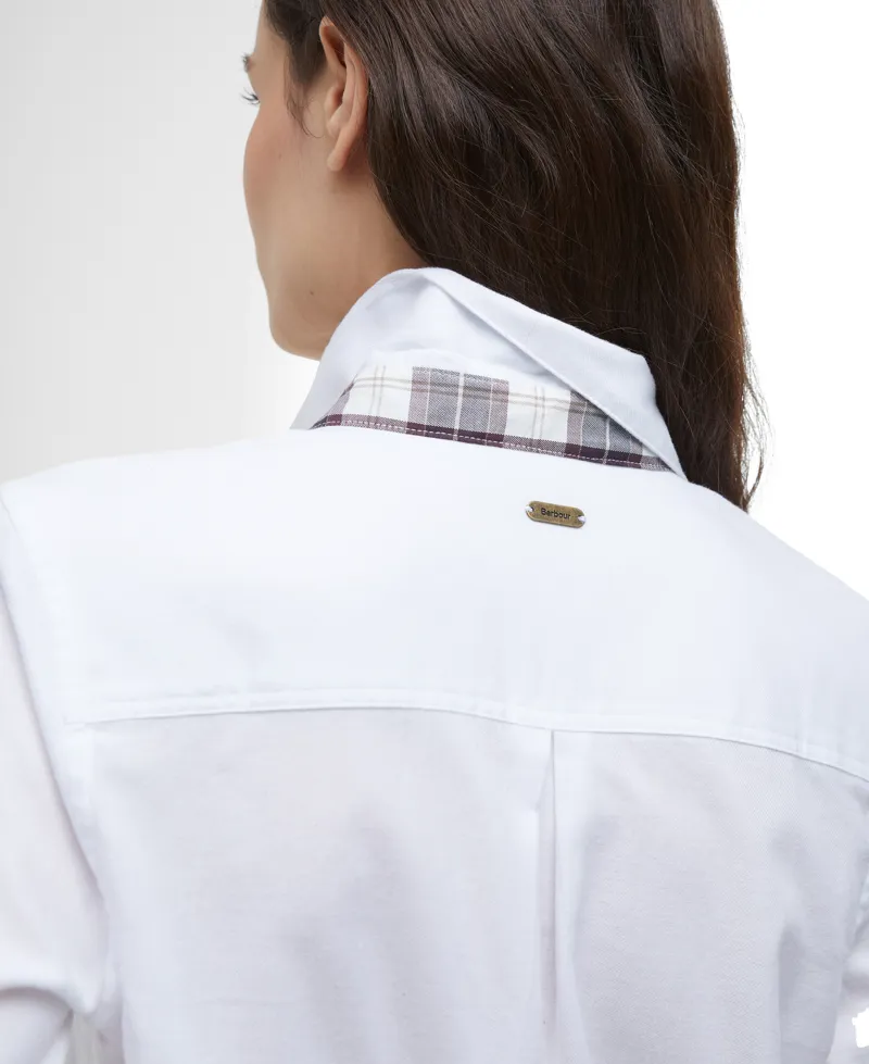 Barbour Glades Shirt in White/Gardenia-4