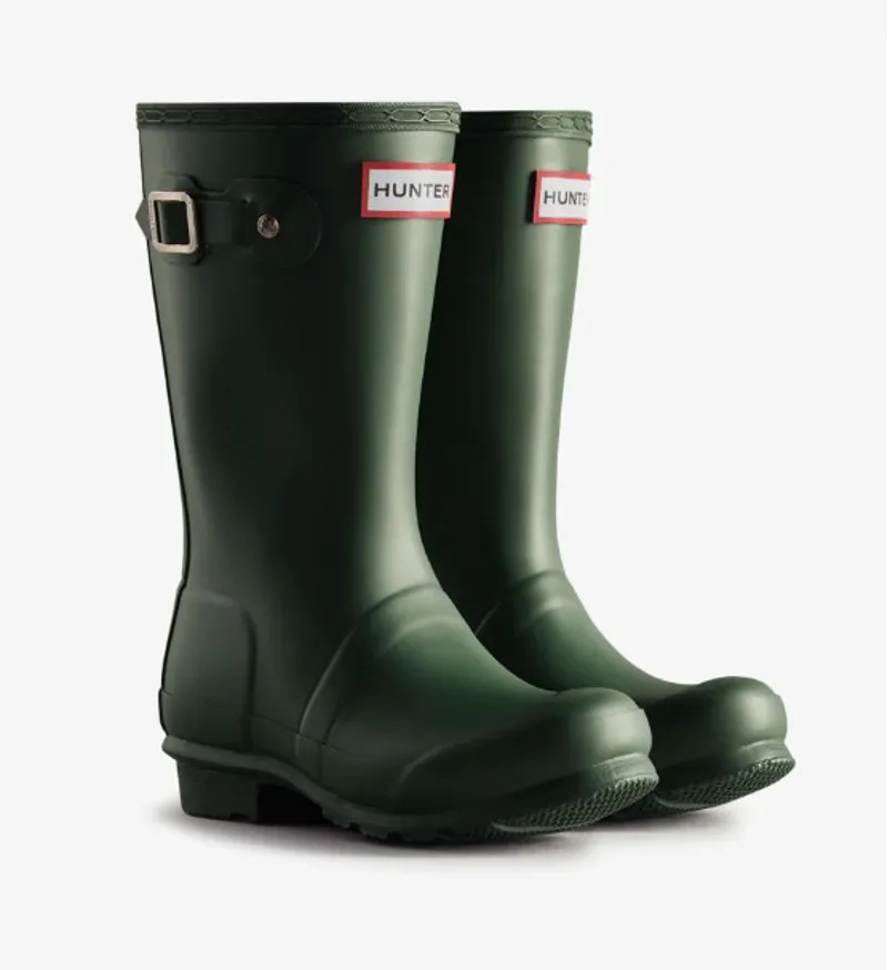 Hunter Junior Original Boots in Hunter Green-1