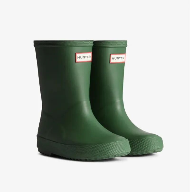Hunter Kids First Boots in Hunter Green-1