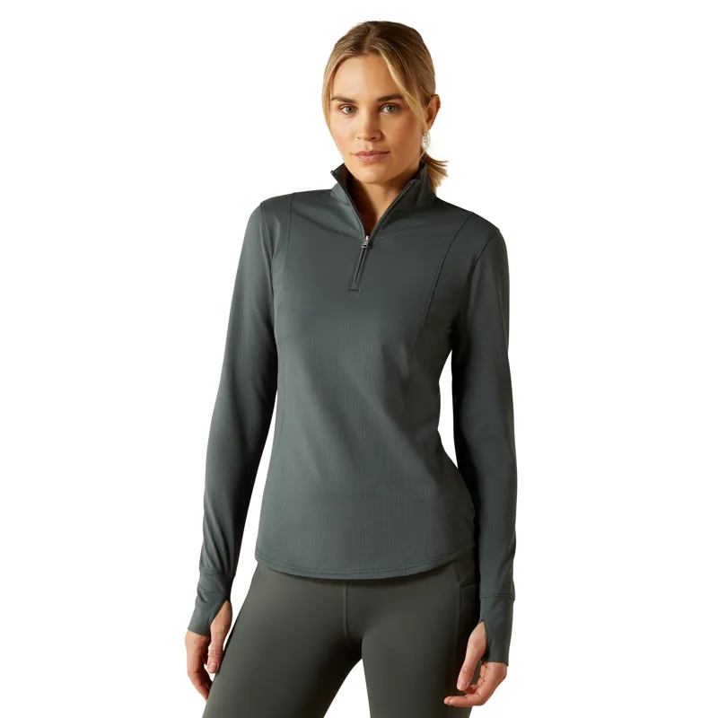 Ariat Gridwork 2.0 1/4 Zip Baselayer in Urban Chic