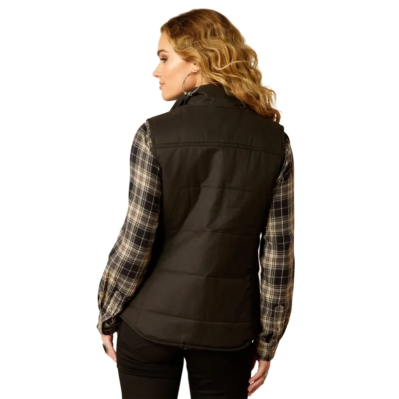 Ariat Grizzly Quilted Gilet in Black-4
