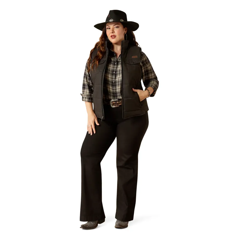 Ariat Grizzly Quilted Gilet in Black-6