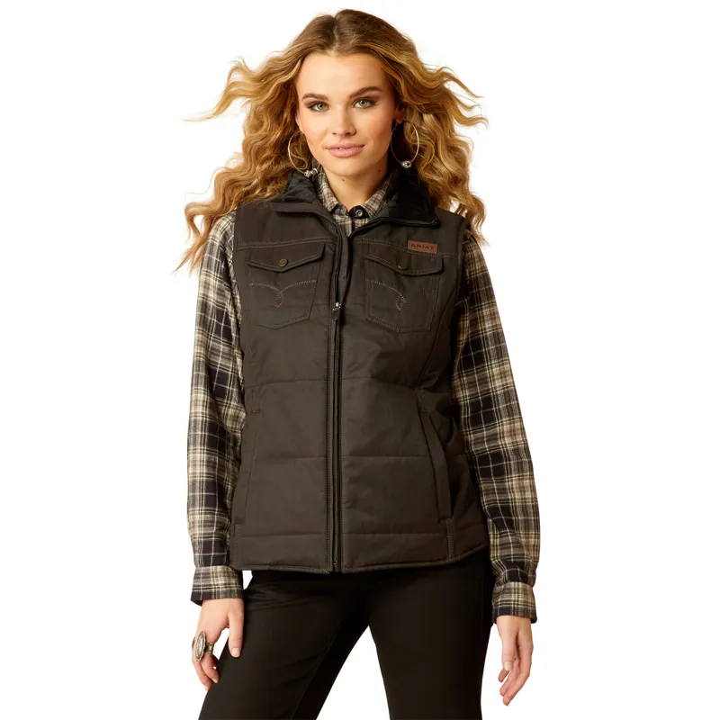 Ariat Grizzly Quilted Gilet in Black