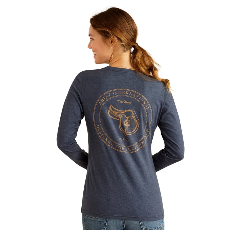 Ariat Handcrafted T-Shirt in Navy Heather-2