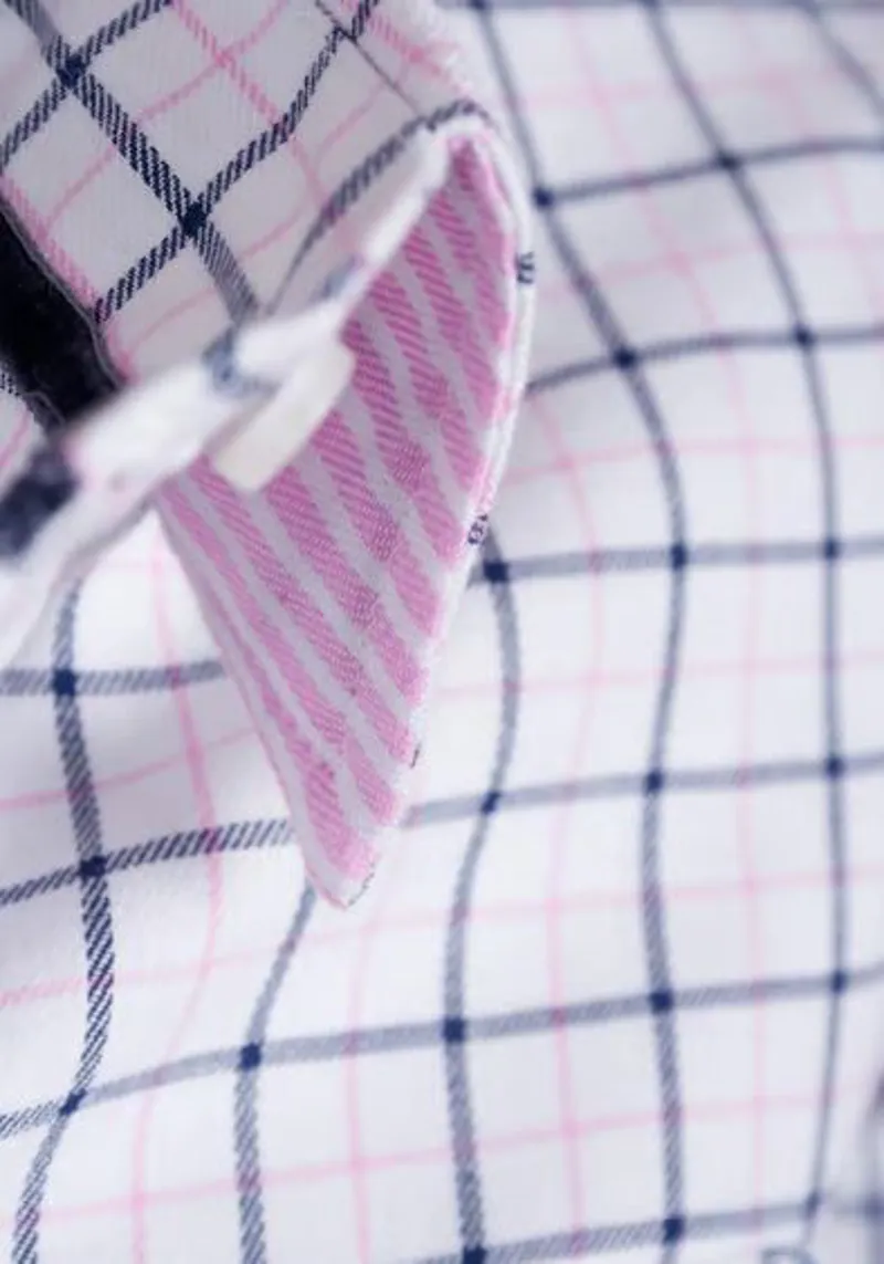 Rydale Hannah Country Check Shirt in Ellie Navy-5