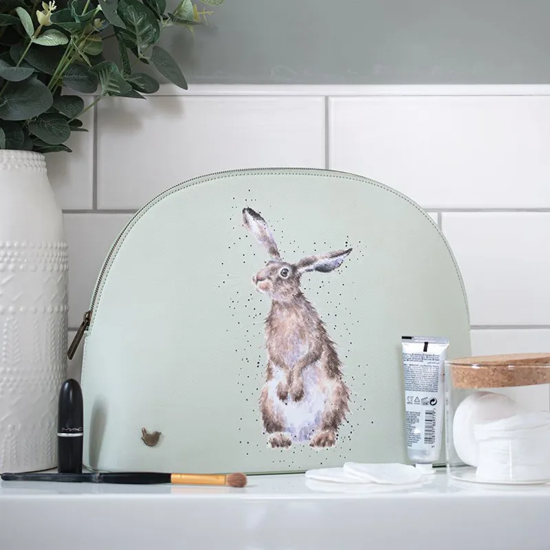 Wrendale 'Hare and the Bee' Large Cosmetic Bag-1