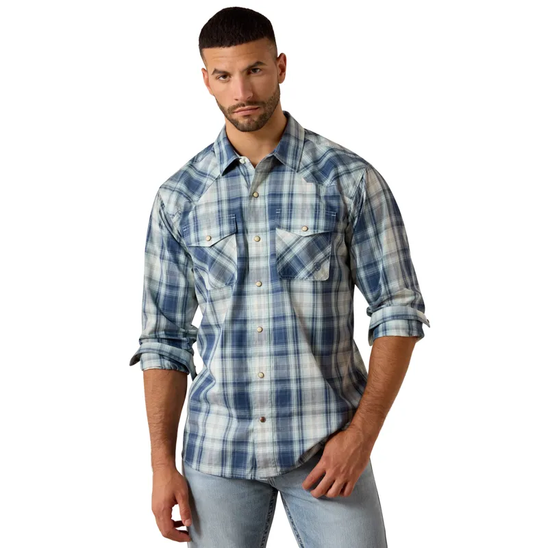 Ariat Retro Heathcliff Western Shirt in Key Largo Plaid