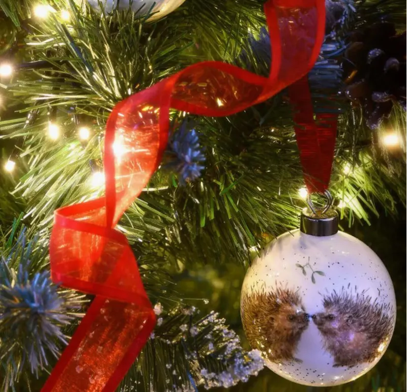 Wrendale 'Hedgehugs' Christmas Bauble-1