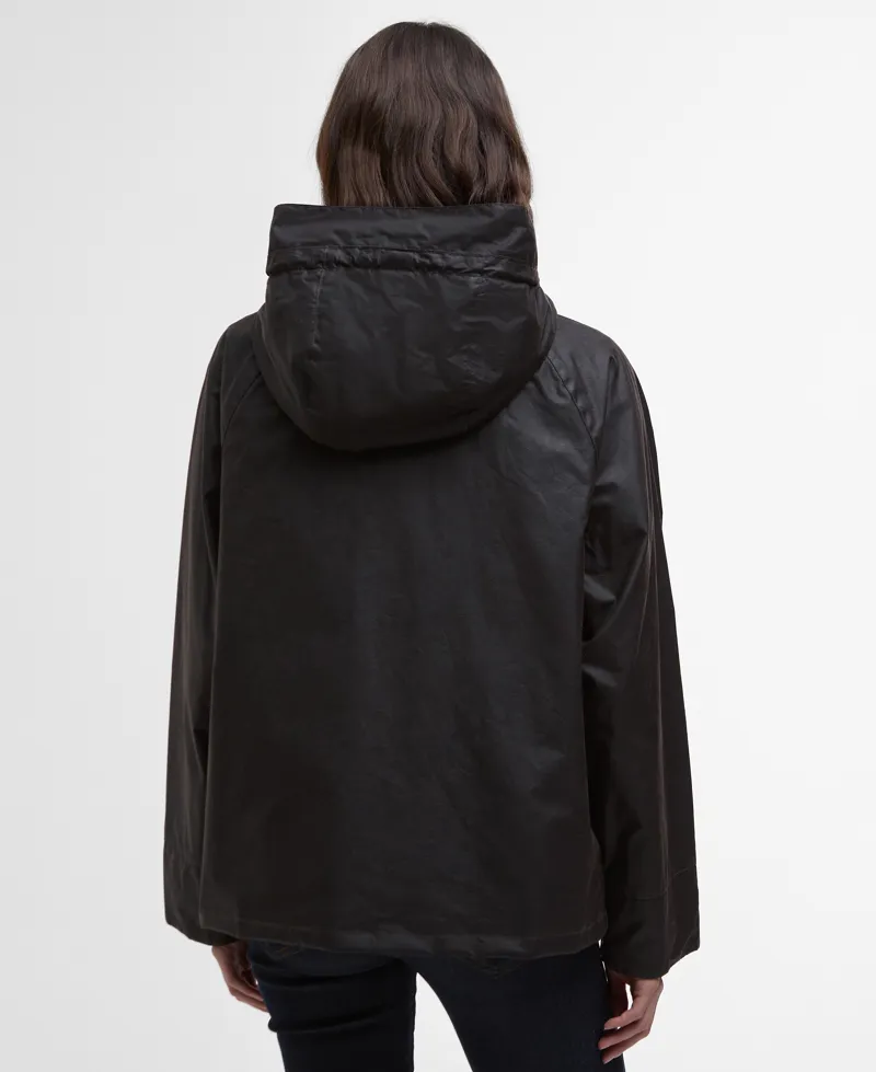 Barbour Hollies Wax Jacket in Rustic-3