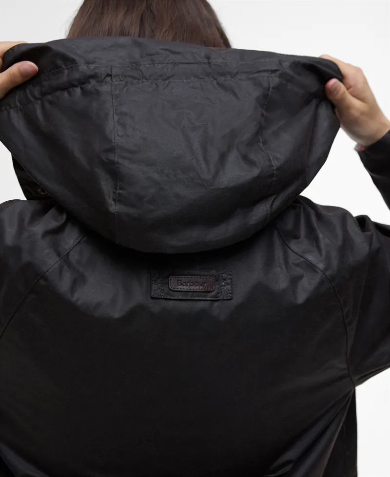 Barbour Hollies Wax Jacket in Rustic-5