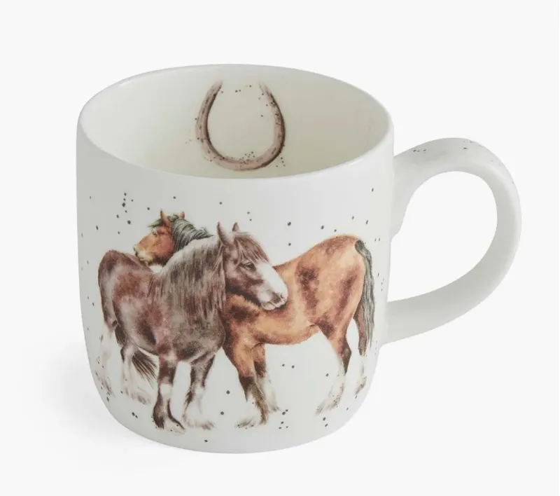 Wrendale 'Side By Side' Horse Mug