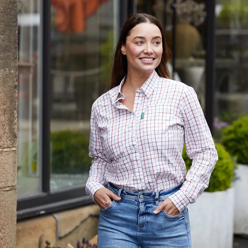 Ridgeline Women's Sedgebrook Shirt in Russet-2