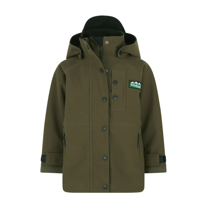 Ridgeline Kids Monsoon Classic Jacket in Teak